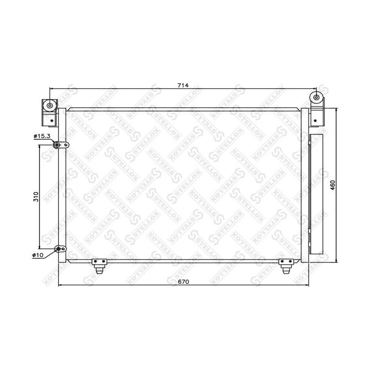 Kondensatorius, oro kondicionierius STELLOX 10-45192-SX