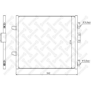 Kondensatorius, oro kondicionierius STELLOX 10-45196-SX