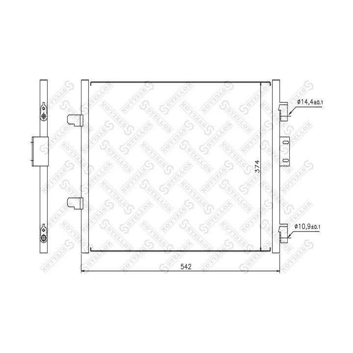 Kondensatorius, oro kondicionierius STELLOX 10-45196-SX