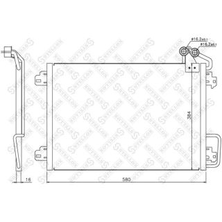 Kondensatorius, oro kondicionierius STELLOX 10-45197-SX