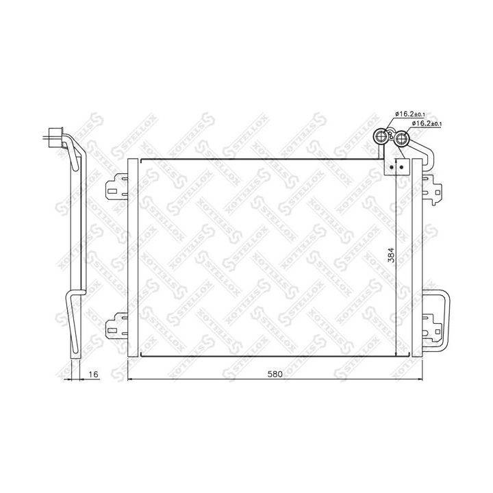 Kondensatorius, oro kondicionierius STELLOX 10-45197-SX