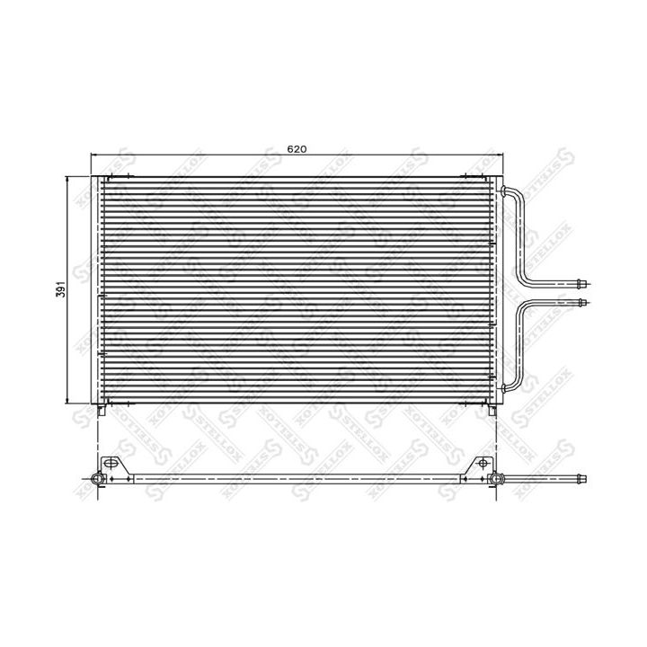Kondensatorius, oro kondicionierius STELLOX 10-45200-SX
