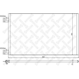Kondensatorius, oro kondicionierius STELLOX 10-45201-SX
