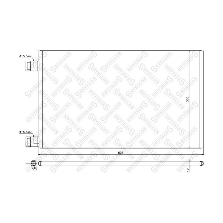 Kondensatorius, oro kondicionierius STELLOX 10-45201-SX