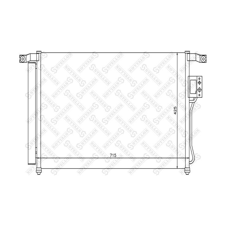 Kondensatorius, oro kondicionierius STELLOX 10-45203-SX