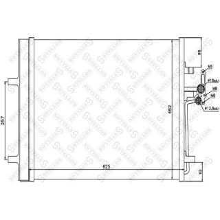 Kondensatorius, oro kondicionierius STELLOX 10-45207-SX