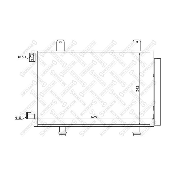 Kondensatorius, oro kondicionierius STELLOX 10-45212-SX