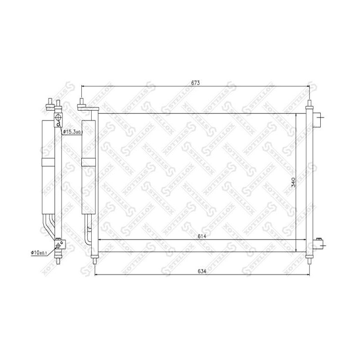 Kondensatorius, oro kondicionierius STELLOX 10-45224-SX