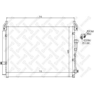 Kondensatorius, oro kondicionierius STELLOX 10-45281-SX