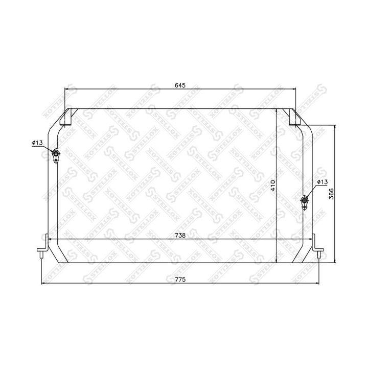 Kondensatorius, oro kondicionierius STELLOX 10-45287-SX