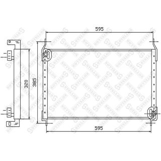 Kondensatorius, oro kondicionierius STELLOX 10-45299-SX
