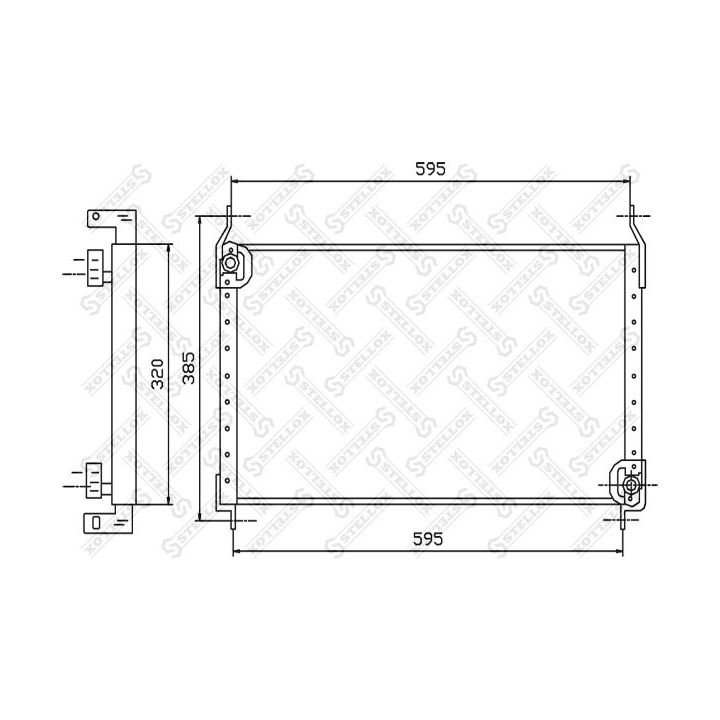 Kondensatorius, oro kondicionierius STELLOX 10-45299-SX
