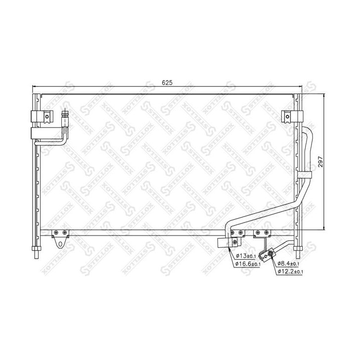 Kondensatorius, oro kondicionierius STELLOX 10-45329-SX
