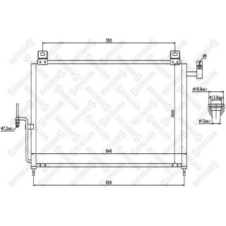 Kondensatorius, oro kondicionierius STELLOX 10-45331-SX