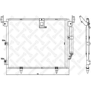 Kondensatorius, oro kondicionierius STELLOX 10-45355-SX