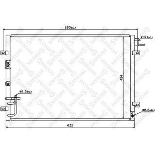 Kondensatorius, oro kondicionierius STELLOX 10-45365-SX