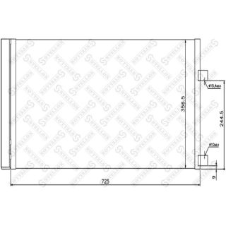 Kondensatorius, oro kondicionierius STELLOX 10-45400-SX
