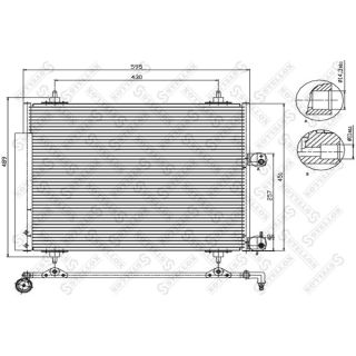 Kondensatorius, oro kondicionierius STELLOX 10-45409-SX