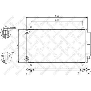 Kondensatorius, oro kondicionierius STELLOX 10-45410-SX