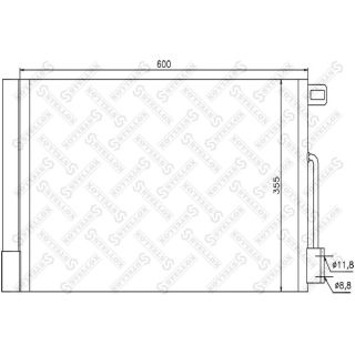 Kondensatorius, oro kondicionierius STELLOX 10-45416-SX