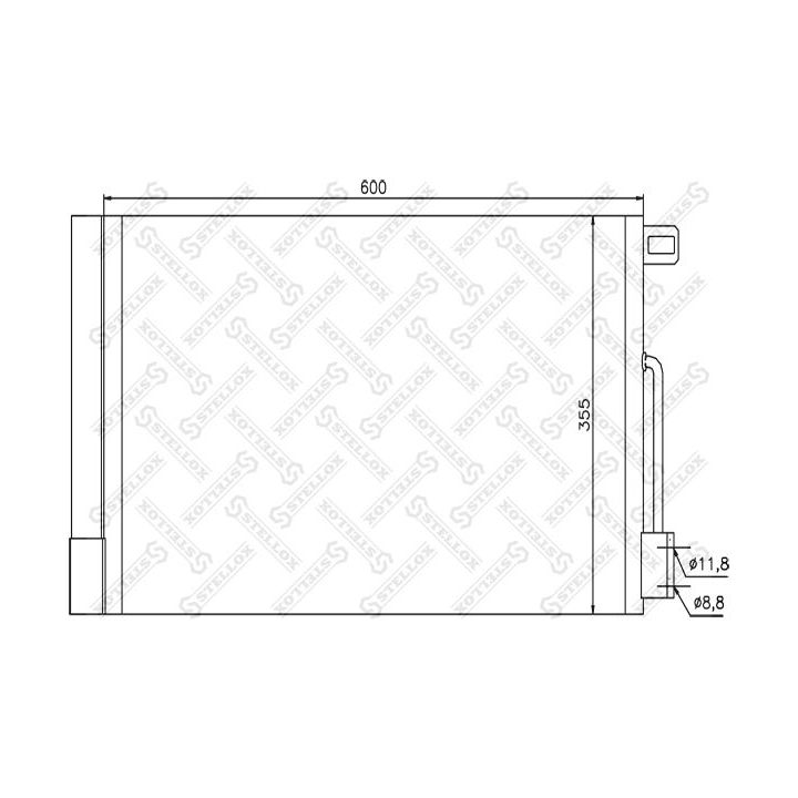 Kondensatorius, oro kondicionierius STELLOX 10-45416-SX
