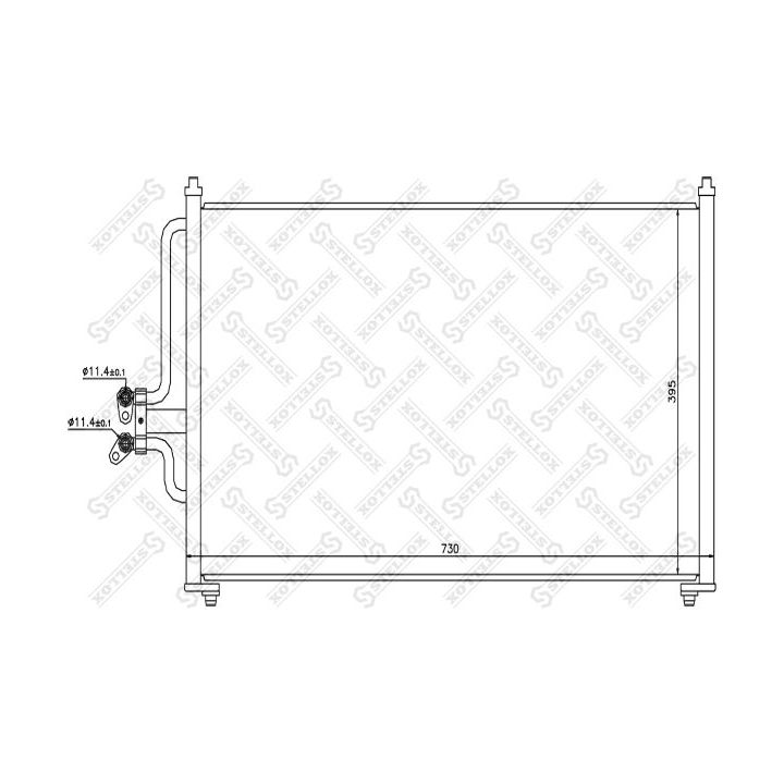 Kondensatorius, oro kondicionierius STELLOX 10-45459-SX