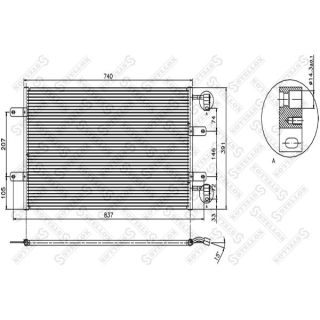 Kondensatorius, oro kondicionierius STELLOX 10-45480-SX