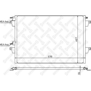 Kondensatorius, oro kondicionierius STELLOX 10-45505-SX