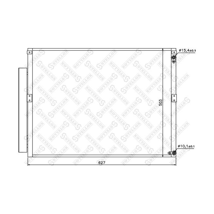 Kondensatorius, oro kondicionierius STELLOX 10-45528-SX