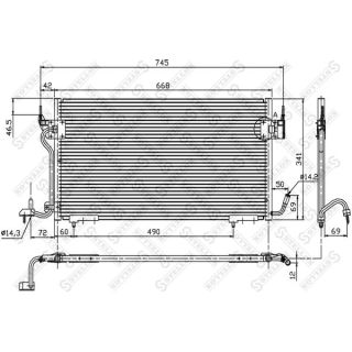 Kondensatorius, oro kondicionierius STELLOX 10-45555-SX