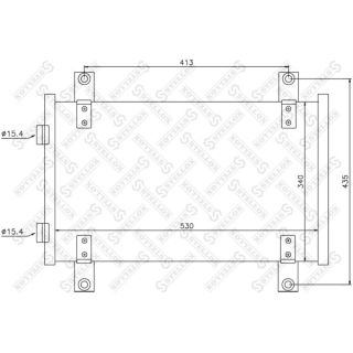 Kondensatorius, oro kondicionierius STELLOX 10-45560-SX