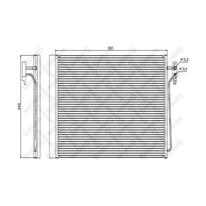 Kondensatorius, oro kondicionierius STELLOX 10-45566-SX