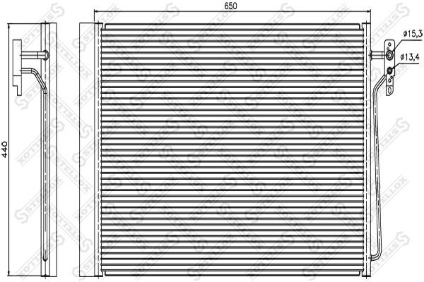 Kondensatorius, oro kondicionierius STELLOX 10-45566-SX