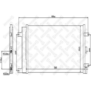 Kondensatorius, oro kondicionierius STELLOX 10-45619-SX