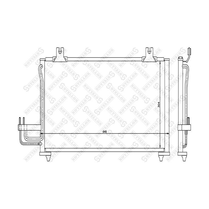 Kondensatorius, oro kondicionierius STELLOX 10-45626-SX