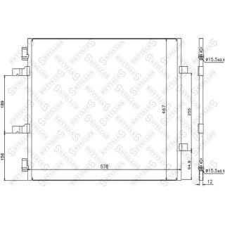 Kondensatorius, oro kondicionierius STELLOX 10-45631-SX