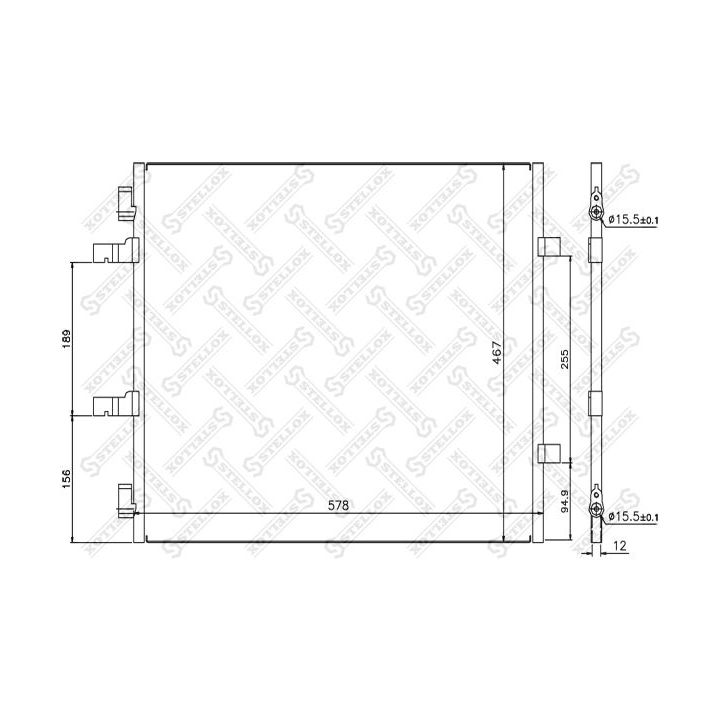 Kondensatorius, oro kondicionierius STELLOX 10-45631-SX