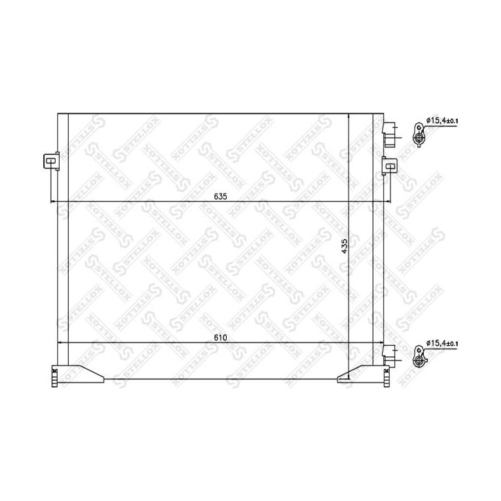 Kondensatorius, oro kondicionierius STELLOX 10-45635-SX