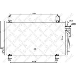 Kondensatorius, oro kondicionierius STELLOX 10-45642-SX