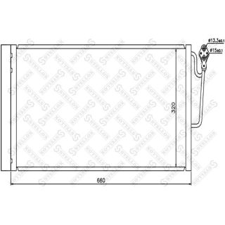Kondensatorius, oro kondicionierius STELLOX 10-45649-SX