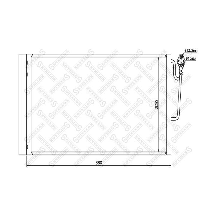 Kondensatorius, oro kondicionierius STELLOX 10-45649-SX