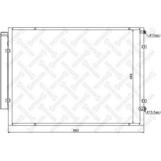 Kondensatorius, oro kondicionierius STELLOX 10-45652-SX