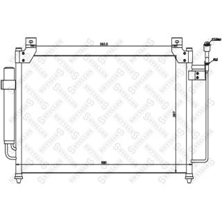 Kondensatorius, oro kondicionierius STELLOX 10-45664-SX