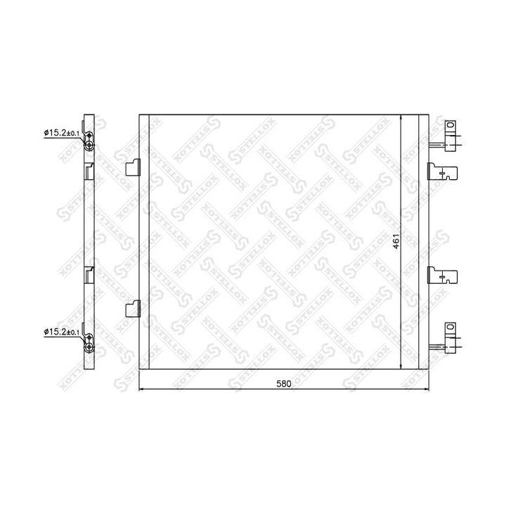 Kondensatorius, oro kondicionierius STELLOX 10-45666-SX