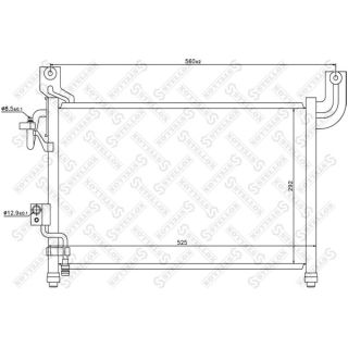 Kondensatorius, oro kondicionierius STELLOX 10-45689-SX