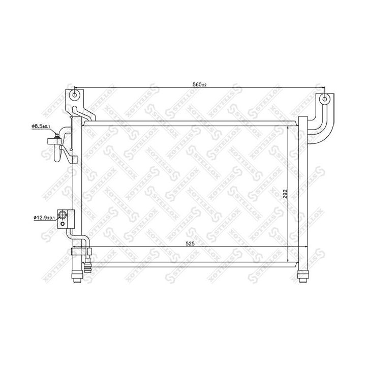 Kondensatorius, oro kondicionierius STELLOX 10-45689-SX