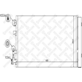 Kondensatorius, oro kondicionierius STELLOX 10-45694-SX
