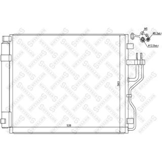 Kondensatorius, oro kondicionierius STELLOX 10-45706-SX