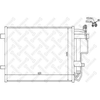 Kondensatorius, oro kondicionierius STELLOX 10-45710-SX