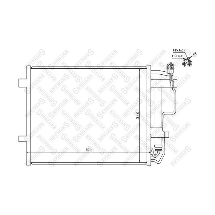 Kondensatorius, oro kondicionierius STELLOX 10-45710-SX
